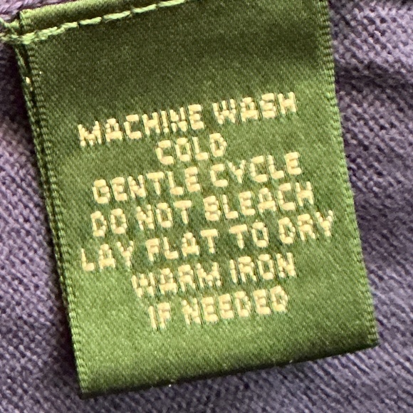 Lauren Ralph Lauren blue cardigan sweater 3/4 sleeves size - Picture 5 of 5